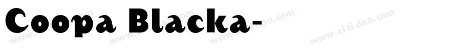 Coopa Blacka字体转换